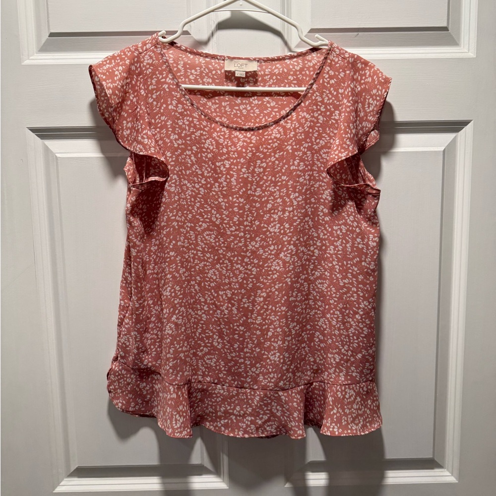 Loft Patterned Dress Blouse